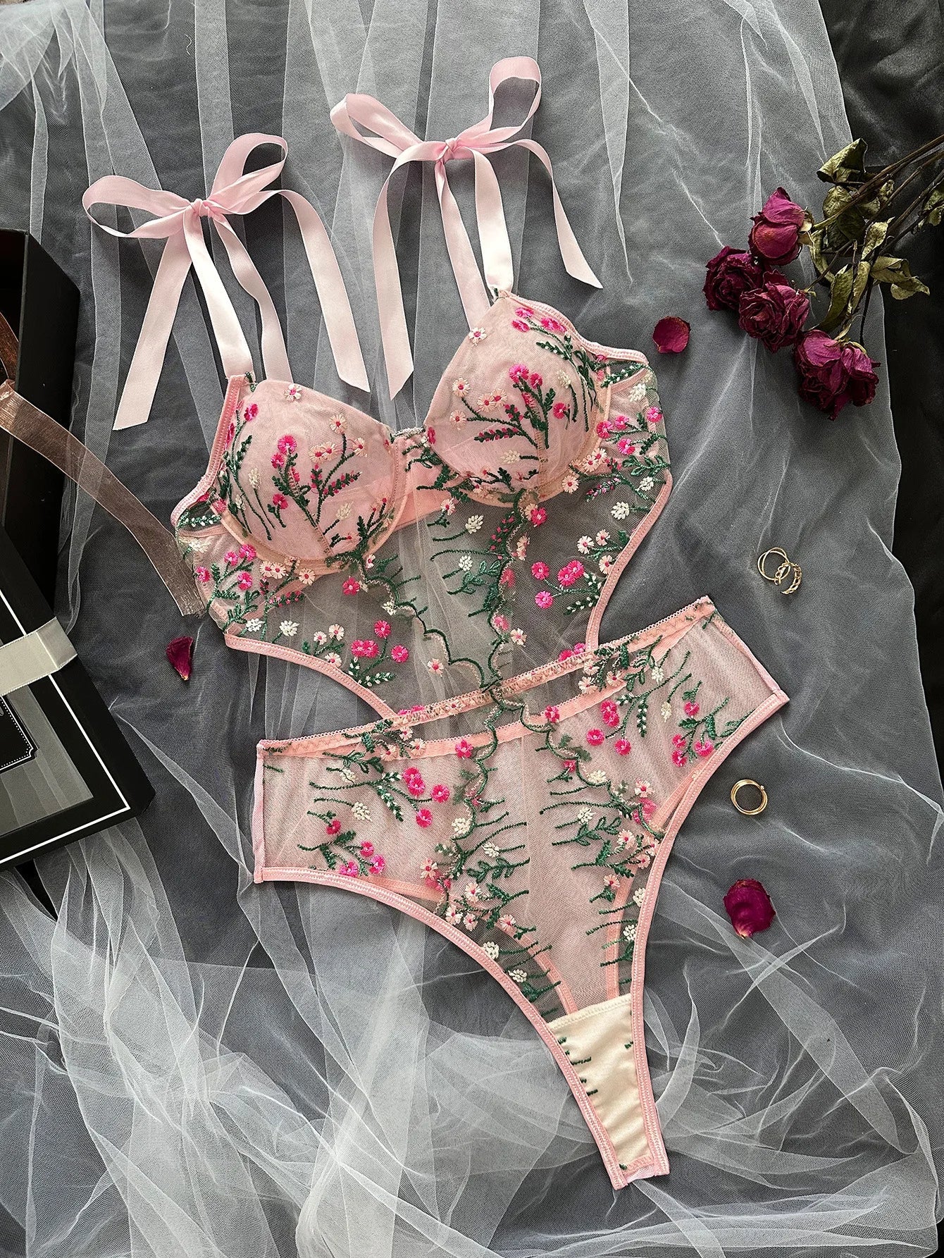 Lingerie Set voor Dames – Kanten Bh & Slip