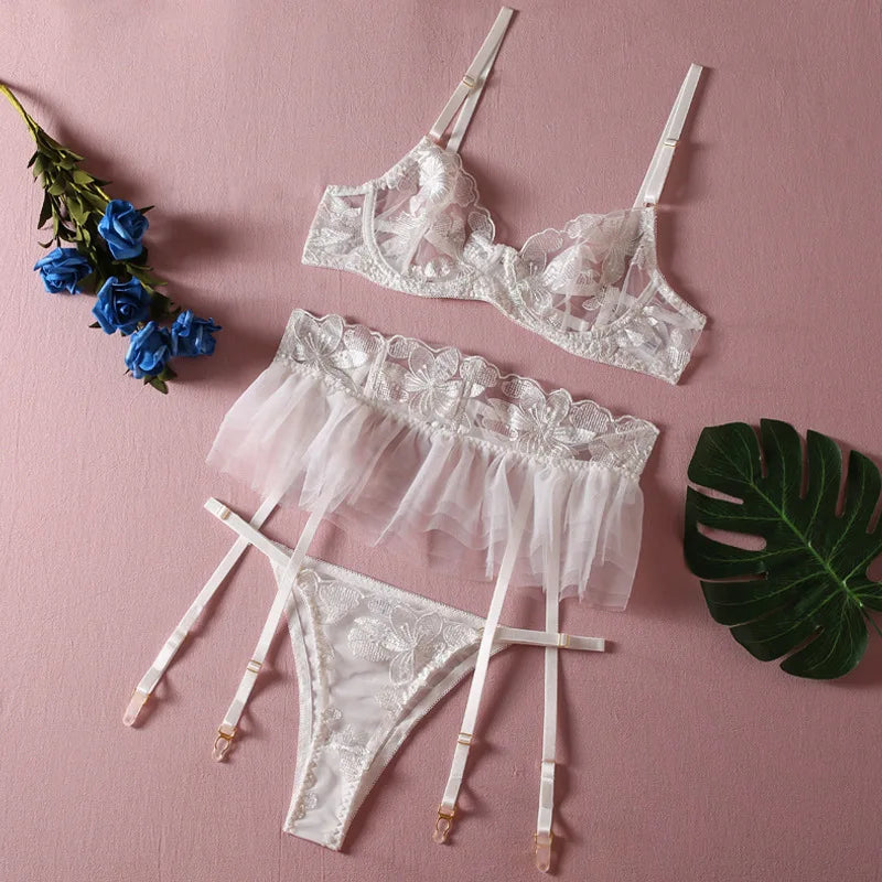 Lingerie Set 3-delig – Kant & Mesh