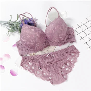 Push-Up Kanten Beha & Culotte Set – Klassiek & Stijlvol