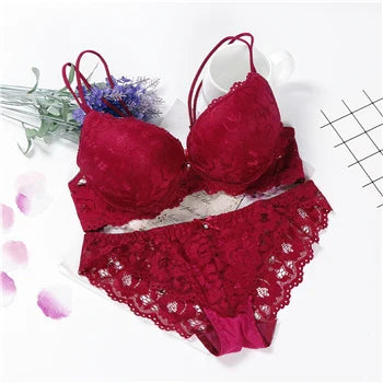Push-Up Kanten Beha & Culotte Set – Klassiek & Stijlvol