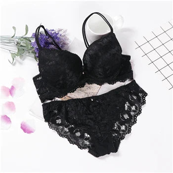 Push-Up Kanten Beha & Culotte Set – Klassiek & Stijlvol