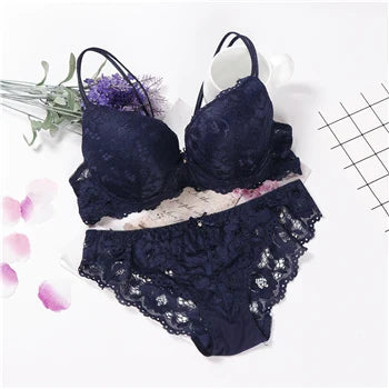 Push-Up Kanten Beha & Culotte Set – Klassiek & Stijlvol