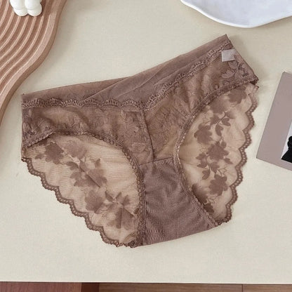 Kant & Mesh Culotte – Transparant & Frans Geïnspireerd