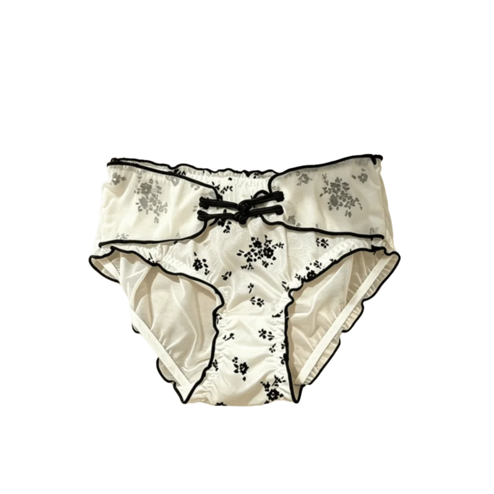 Mesh Culotte met Ruches – Zijdezacht & Speels