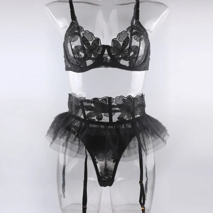 Lingerie Set 3-delig – Kant & Mesh