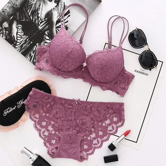 Push-Up Kanten Beha & Culotte Set – Klassiek & Stijlvol