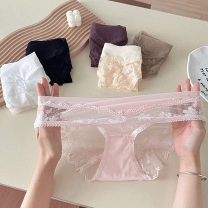 Kant & Mesh Culotte – Transparant & Frans Geïnspireerd
