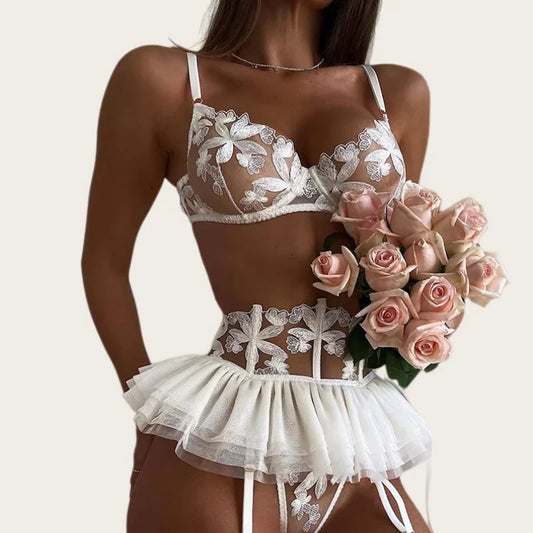 Lingerie Set 3-delig – Kant & Mesh