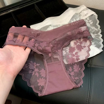 Kant & Mesh Culotte – Transparant & Frans Geïnspireerd