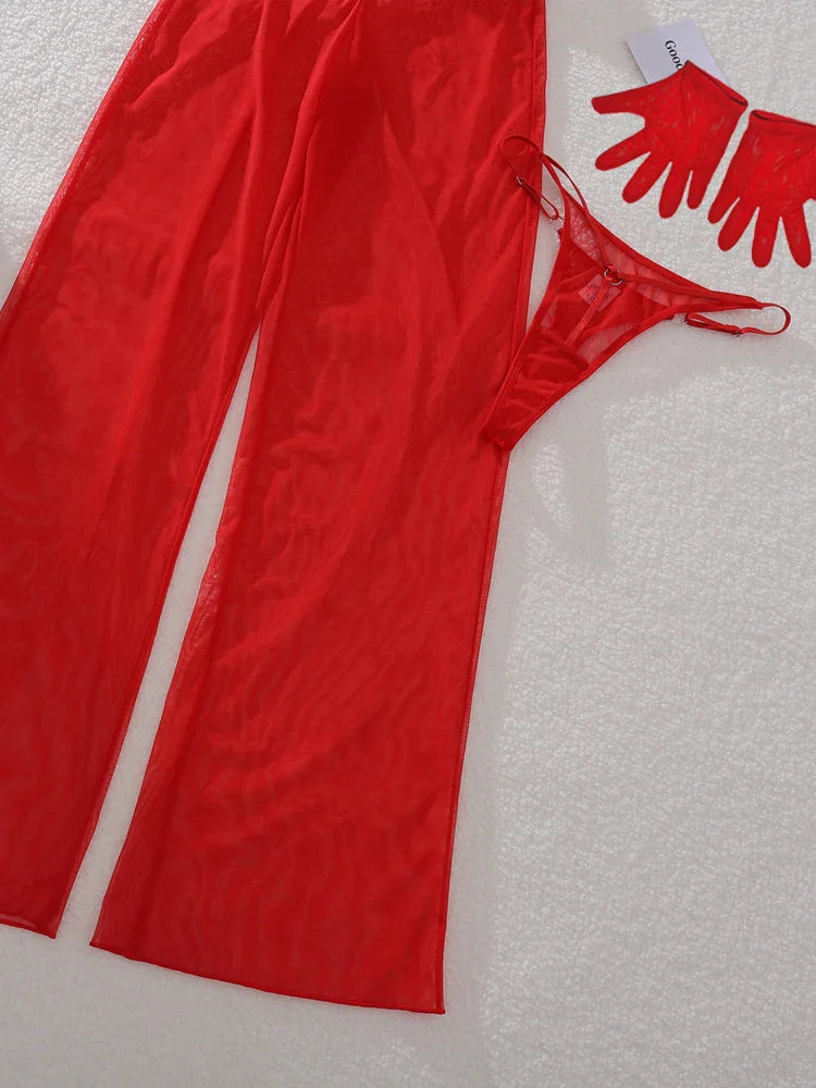 Transparante Kanten Beha Set – Ultra-Dun & Sensueel