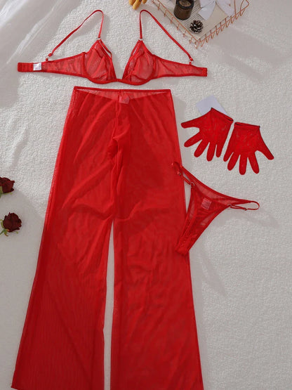 Transparante Kanten Beha Set – Ultra-Dun & Sensueel