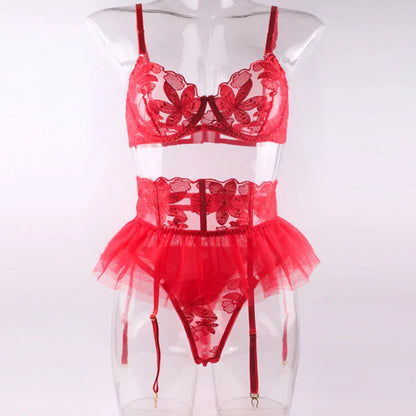 Lingerie Set 3-delig – Kant & Mesh