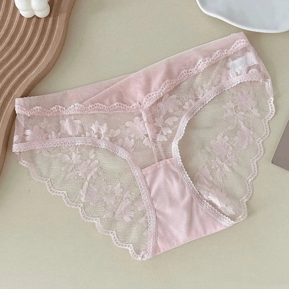 Kant & Mesh Culotte – Transparant & Frans Geïnspireerd