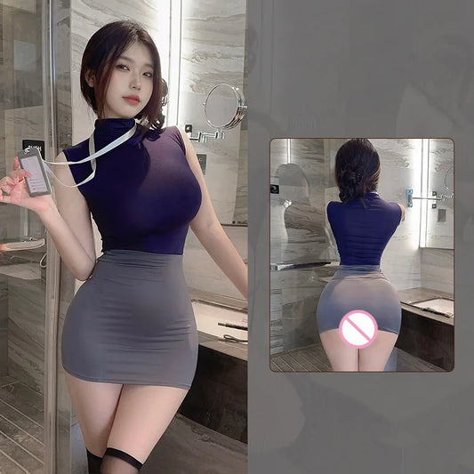 Sexy Rollenspel Kostuum – Stewardess & Secretaresse
