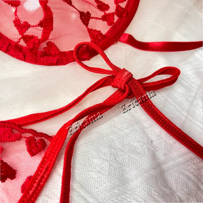 Geborduurd Kanten Beha & Culotte Set – Romantisch & Verfijnd