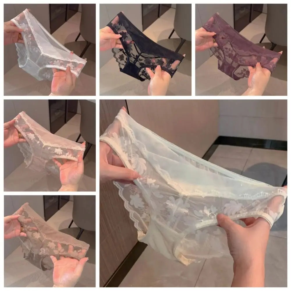 Kant & Mesh Culotte – Transparant & Frans Geïnspireerd